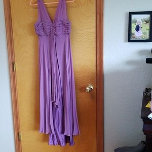 Purple chiffon dress